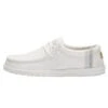 Wally Break Stitch - White -Heydude Shop 110790160 WALLY LINEN NATURAL WHITE 01