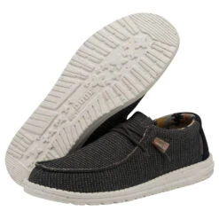 Wally Knit - Charcoal 10 Wally Knit - Charcoal -Heydude Shop 112474007 WALLY ECO SOX CHARCOAL LEFT 3