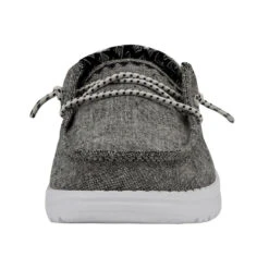 Wendy Youth Chambray - Onyx 11 Wendy Youth Chambray - Onyx -Heydude Shop 130124203 WENDY YOUTH CHAMBRAY ONYX LEFT 4