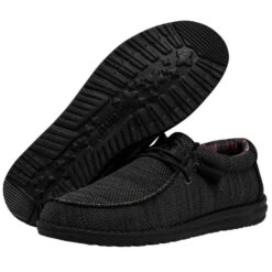 Wally Sox - Jet Black -Heydude Shop 40019 0XD WALLY SOX JET BLACK LEFT 3