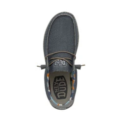 Wally Sox Triple Needle - Blue Shadow 13 Wally Sox Triple Needle - Blue Shadow -Heydude Shop 40020 3US WALLYSOXTRIPLENEEDLE BLUESHADOW LEFTTOP