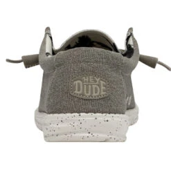 Wally Stretch - Beige -Heydude Shop 40022 205 WALLYSTRETCHCANVAS BEIGE LEFTBACK