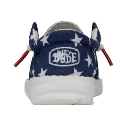 Wally Toddler Patriotic - American Flag 12 Wally Toddler Patriotic - American Flag -Heydude Shop 40031 9CW WALLYTODDLERPATRIOTIC AMERICANFLAG LEFTBACK