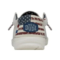 Wally Youth - Off White Patriotic -Heydude Shop 40040 1K1 WALLYYOUTH OFFWHITEPATRIOTIC LEFTBACK