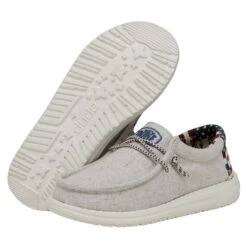 Wally Youth - Off White Patriotic -Heydude Shop 40040 1K1 WALLYYOUTH OFFWHITEPATRIOTIC PAIRBOTTOM