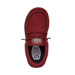 Wally Youth Funk Mono - Red -Heydude Shop 40045 610 WALLYYOUTHFUNKMONO RED LEFTTOP