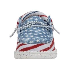 Wally Youth Patriotic - Stars And Stripes -Heydude Shop 40046 9C8 WALLYYOUTHPATRIOTIC STARSANDSTRIPES LEFTFRONT