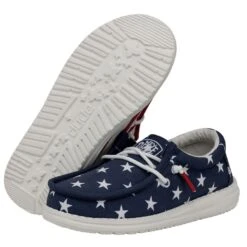 Wally Youth Patriotic - American Flag -Heydude Shop 40046 9CW WALLYYOUTHPATRIOTIC AMERICANFLAG PAIRBOTTOM