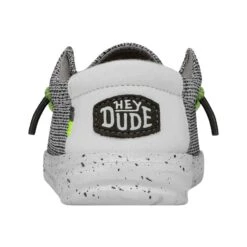 Wally Youth Sox - Stone White -Heydude Shop 40049 1KA WALLYYOUTHSOX STONEWHITE LEFTBACK