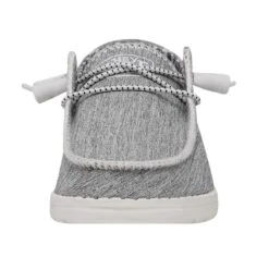 Wendy Boho Stitch - White Melange 11 Wendy Boho Stitch - White Melange -Heydude Shop 40057 1JD WENDYBOHOSTITCH WHITEMELANGE LEFTFRONT