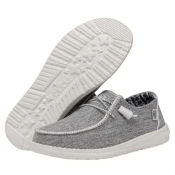 Wendy Boho Stitch - White Melange 10 Wendy Boho Stitch - White Melange -Heydude Shop 40057 1JD WENDYBOHOSTITCH WHITEMELANGE PAIRBOTTOM