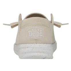 Wendy Slub Canvas - Natural -Heydude Shop 40063 106 WENDYSLUBCANVAS NATURAL LEFTBACK