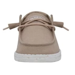 Wendy Slub Canvas - Tan -Heydude Shop 40063 265 WENDYSLUBCANVAS TAN LEFTFRONT