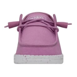 Wendy Slub Canvas - Violet 11 Wendy Slub Canvas - Violet -Heydude Shop 40063 508 WENDYSLUBCANVAS VIOLET LEFTFRONT