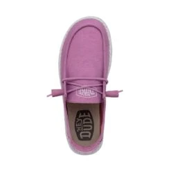 Wendy Slub Canvas - Violet 13 Wendy Slub Canvas - Violet -Heydude Shop 40063 508 WENDYSLUBCANVAS VIOLET LEFTTOP