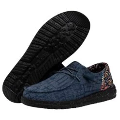 Wendy Funk Slub Blanket - Midnight Rain 10 Wendy Funk Slub Blanket - Midnight Rain -Heydude Shop 40066 4MK WENDYFUNKSLUBBLANKET MIDNIGHTRAIN PAIRBOTTOM