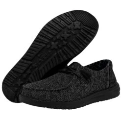 Wendy Sox Micro - Total Black -Heydude Shop 40078 0XJ WENDY SOX MICRO TOTAL BLACK LEFT 3