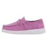 Wendy Youth Slub Canvas - Violet -Heydude Shop 40143 508 WENDY YOUTH SLUB CANVAS VIOLET LEFT 1