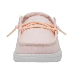 Wendy Youth Slub Canvas - Pink -Heydude Shop 40143 680 WENDY YOUTH SLUB CANVAS PINK LEFT 4