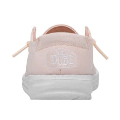 Wendy Youth Slub Canvas - Pink -Heydude Shop 40143 680 WENDY YOUTH SLUB CANVAS PINK LEFT 5