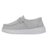 Wendy Toddler Slub Canvas - Light Grey -Heydude Shop 40144 007 WENDYTODDLERSLUBCANVAS LIGHTGREY LEFTSIDE