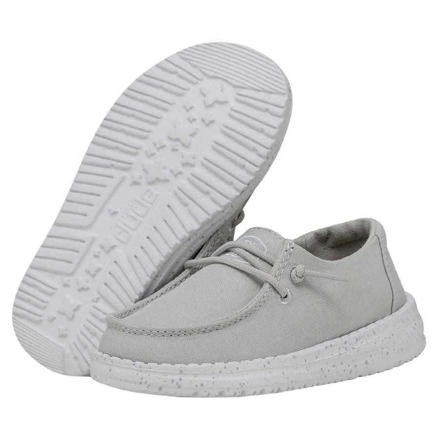 Wendy Toddler Slub Canvas - Light Grey 5 Wendy Toddler Slub Canvas - Light Grey - Image 3