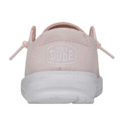 Wendy Toddler Slub Canvas - Pink -Heydude Shop 40144 680 WENDYTODDLERSLUBCANVAS PINK LEFTBACK