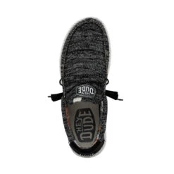 Wally Sox Stitch Wide - Black White -Heydude Shop 40161 0YH WALLYSOXSTITCH BLACKWHITE LEFTTOP 1