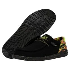 Wally Funk - Neon Black -Heydude Shop 40357 001 WALLYFUNKNEON BLACK PAIRBOTTOM
