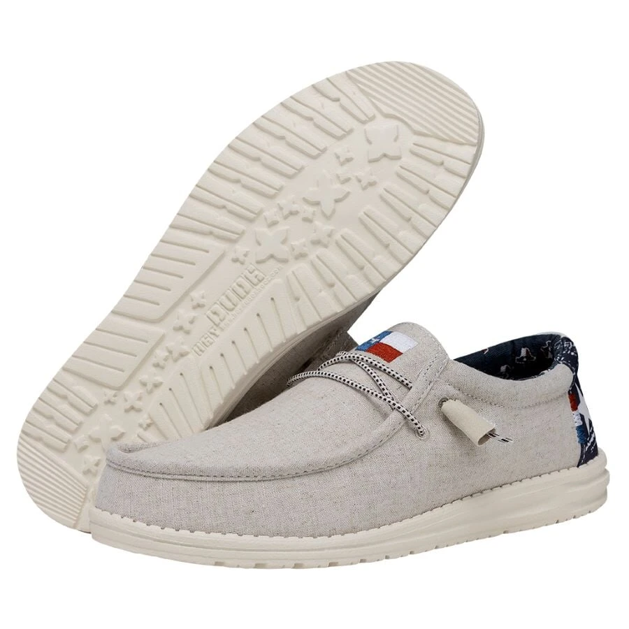 Wally Texas Canvas - Off White 5 Wally Texas Canvas - Off White - Image 3