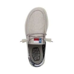 Wendy Texas Canvas - Off White 13 Wendy Texas Canvas - Off White -Heydude Shop 40381 1LB WENDYTEXASCANVAS OFFWHITE LEFTTOP