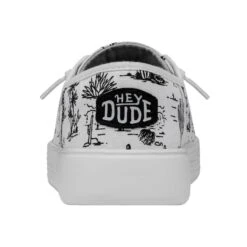 Cody Desert - White And Black -Heydude Shop 40390 103 CODYDESERT WHITEBLACK LEFTBACK