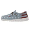 Wally Youth Americana - Denim Star -Heydude Shop 40479 4NR WALLYAMERICANAYOUTH DENIMSTAR LEFTSIDE