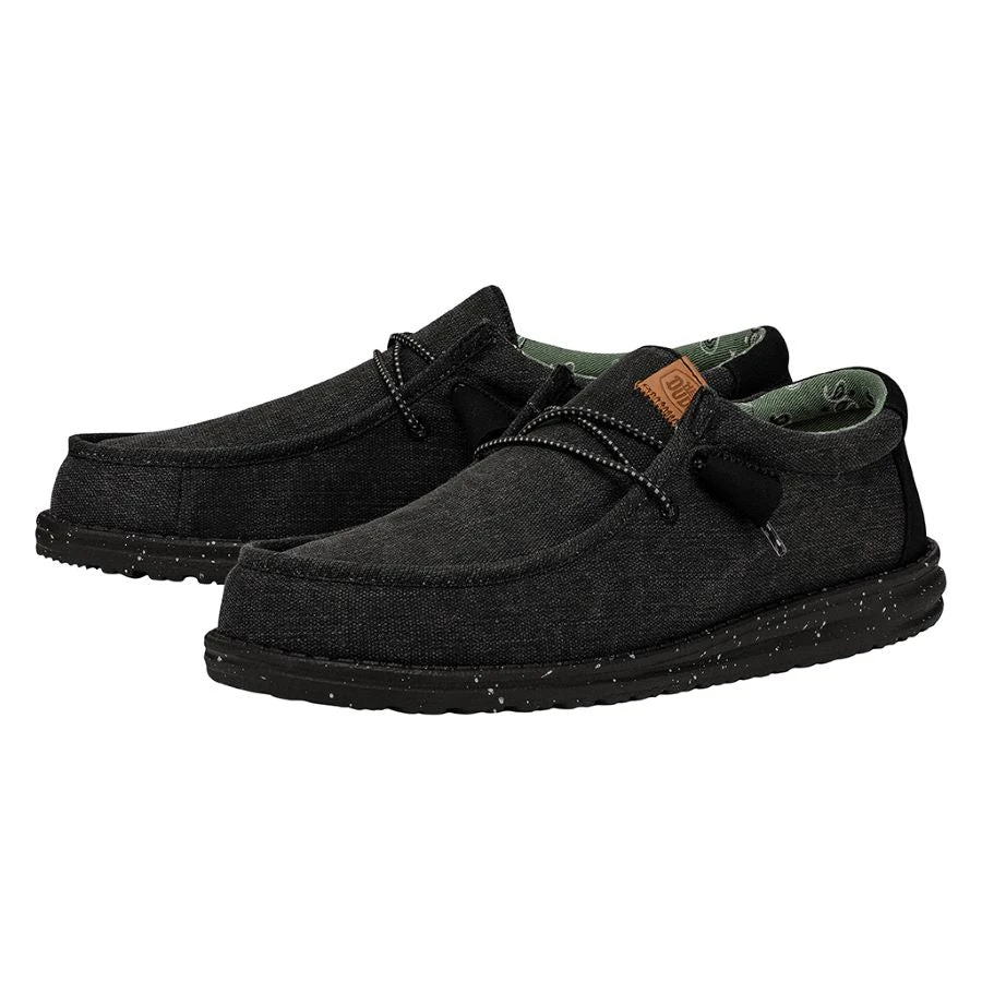 Wally Washed Canvas - Black/Black 4 Wally Washed Canvas - Black/Black - Image 2