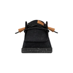 Wendy Washed Canvas - Black -Heydude Shop FW23 W 40297 001 WENDY WASHED CANVAS BLACK LEFT FRONT