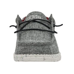 Wally Blend - Black -Heydude Shop SS22 M 112474987 WALLY ECO LINEN BLACK LEFT 4